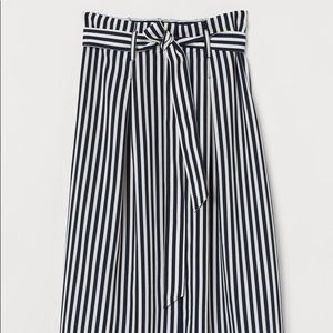 ⚡️BOGO free!⚡️ Striped paper bag midi skirt